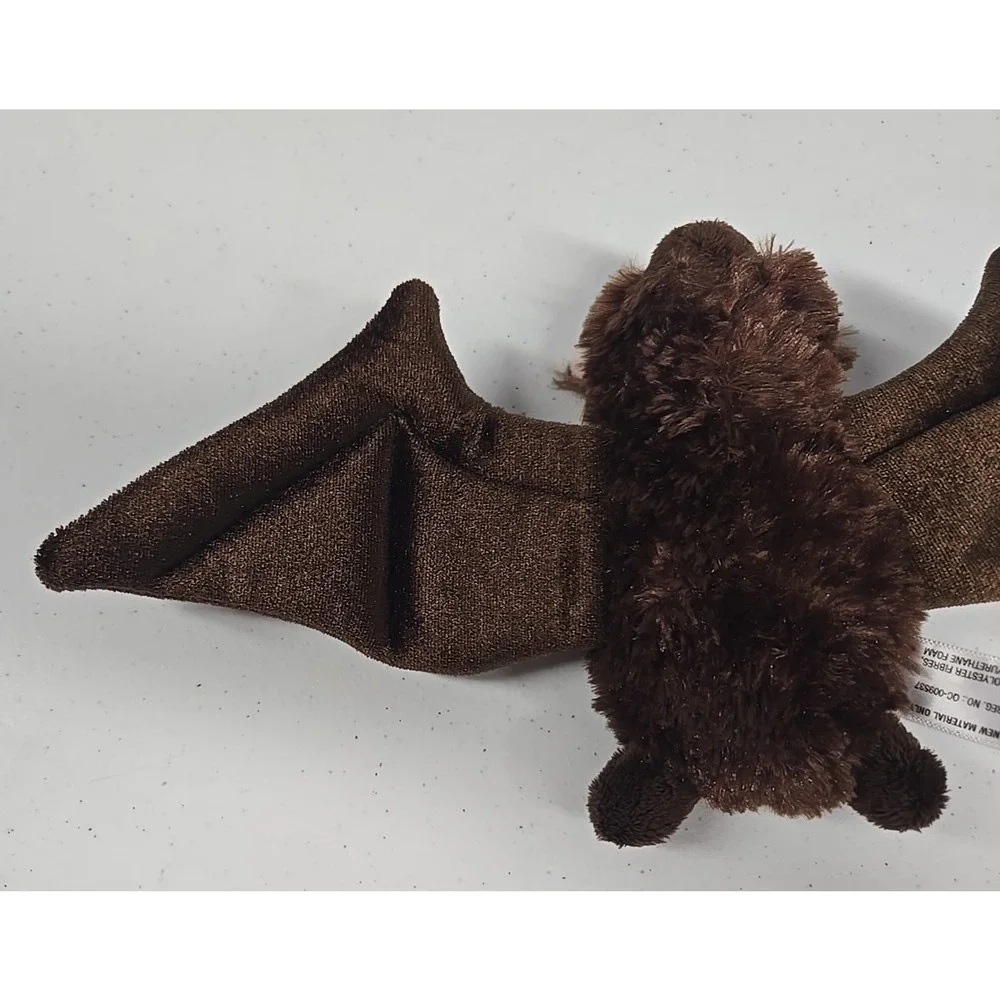 Aurora World 2021 Bat Mini Flopsie Brown Plush Stuffed Toy 6 Inch Halloween